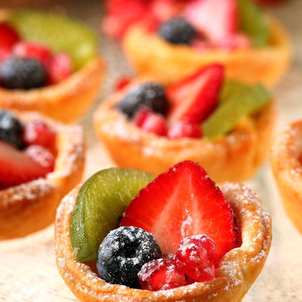 Refreshing Fruit Tartlets (Serves: 12)