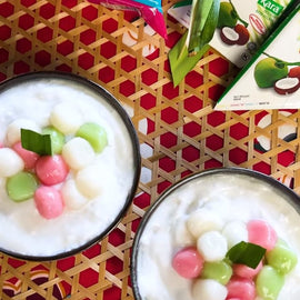 Quick & Easiest Coconut Cream Tang Yuan recipe you will ever make!