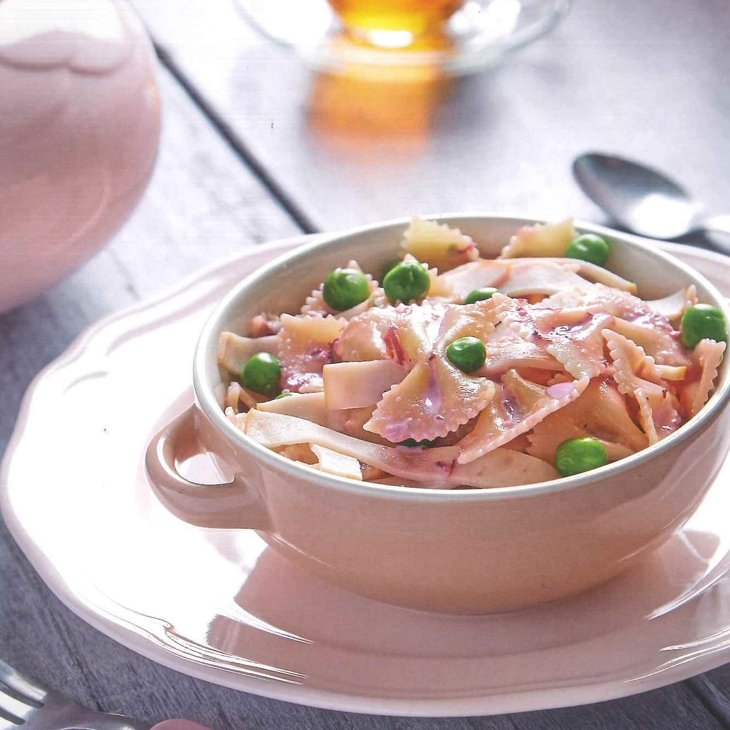 Pink Carbonara with Bow-tie Pasta (Serves: 6)