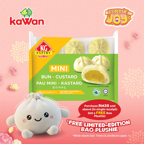 KG PASTRY Mini Custard Bun (Pau) (9 pcs - 270g)
