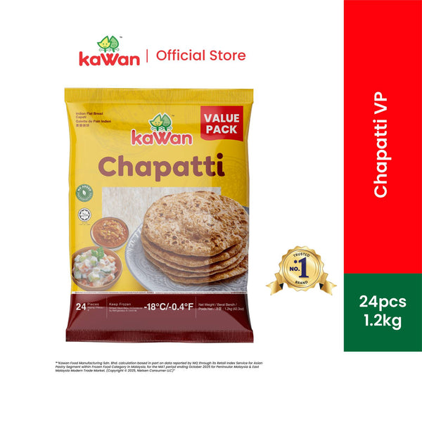 KAWAN Roti Chapatti Value Pack (24 pcs - 1.2kg)