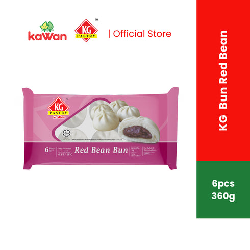 KG PASTRY Red Bean Bun (Pau) (6 pcs - 360g)