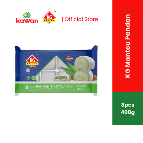 KG PASTRY Mantou Pandan (8 pcs - 400g)
