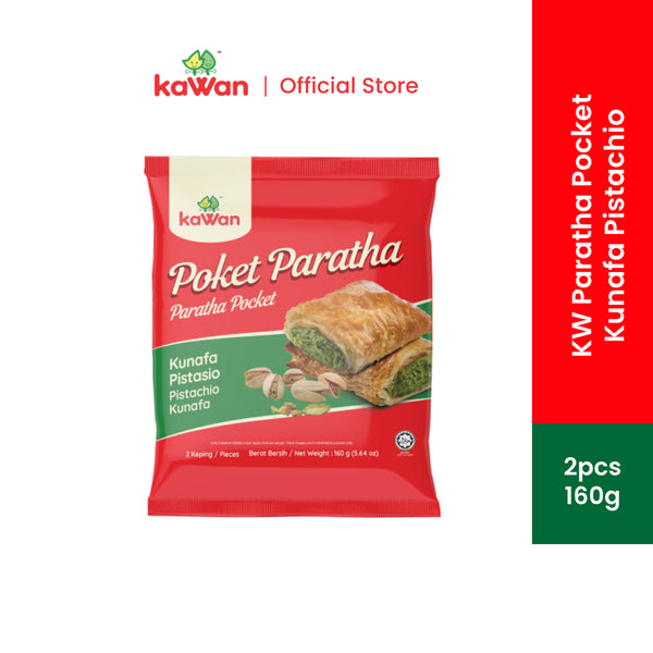 KAWAN Paratha Pocket Kunafa Pistachio (2pcs - 160g)