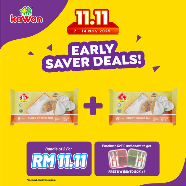 KAWAN Curry Potato Bun (Pau) (6 pcs - 360g)