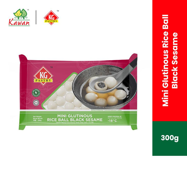 KG PASTRY Black Sesame Mini Tang Yuan (Glutinous Rice Ball) 300g