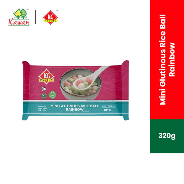 KG PASTRY Rainbow Mini Tang Yuan (Glutinous Rice Ball) 320g