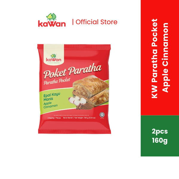 KAWAN Paratha Pocket Apple Cinnamon (2pcs - 160g)