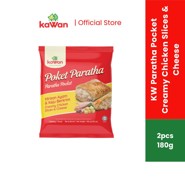 KAWAN Paratha Pocket Chicken Slices & Cheese (2pcs - 180g)