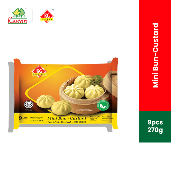 KG PASTRY Mini Custard Bun (Pau) (9 pcs - 270g)