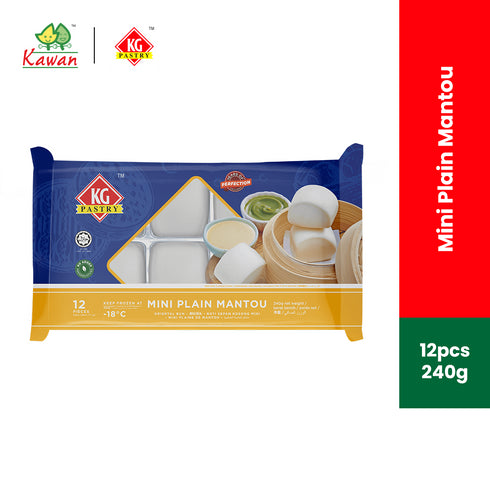 KG PASTRY Mini Mantou Plain (12 pcs - 240g)