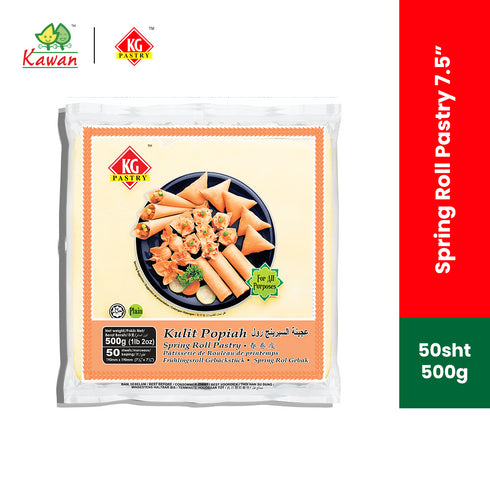 KG PASTRY Spring Roll Pastry 7.5" (50 pcs - 500g)