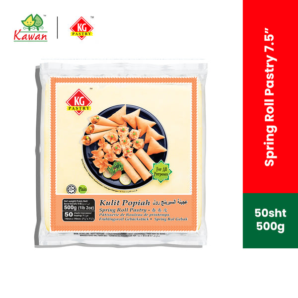 KG PASTRY Spring Roll Pastry 7.5" (50 pcs - 500g)