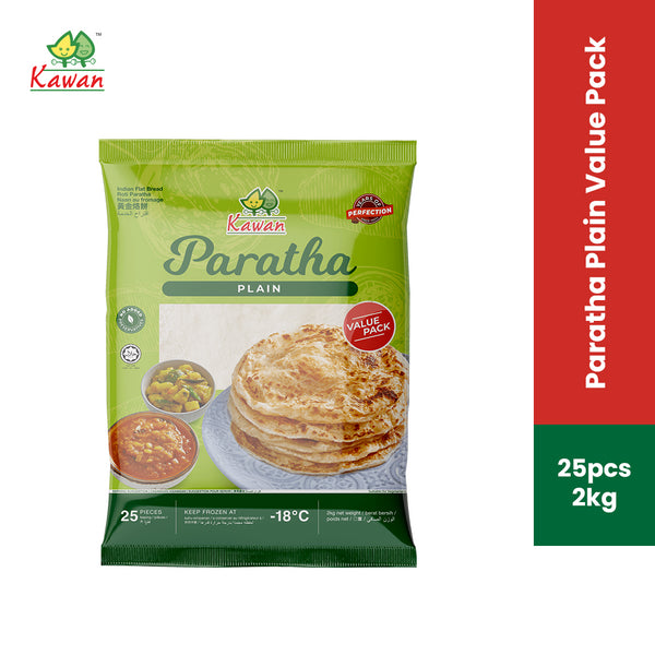 KAWAN Plain Paratha Value Pack (25 pcs - 2kg)