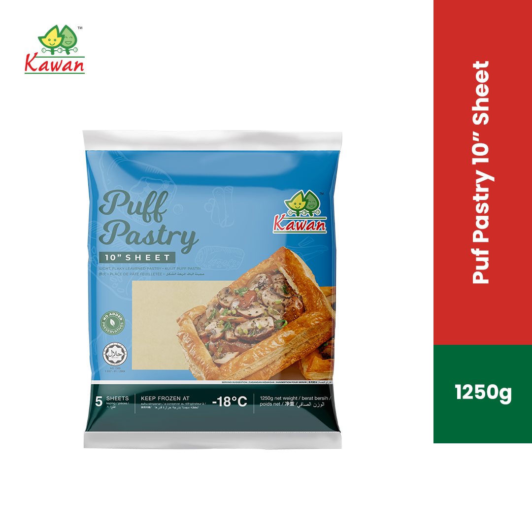Puff Pastry Sheet 10" (5 pcs 1250g) Kawan Food Online Malaysia