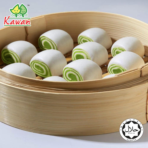 KG PASTRY Mini Mantou Pandan (12 pcs - 144g)