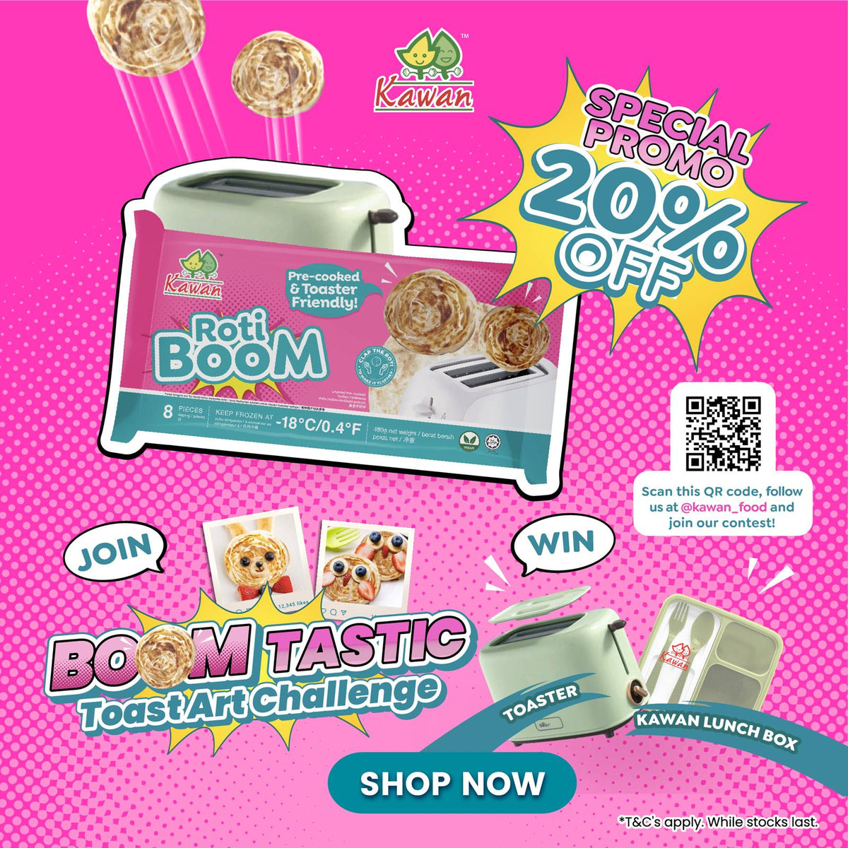 KAWAN Roti Boom (8 pcs - 480g) – Kawan Food